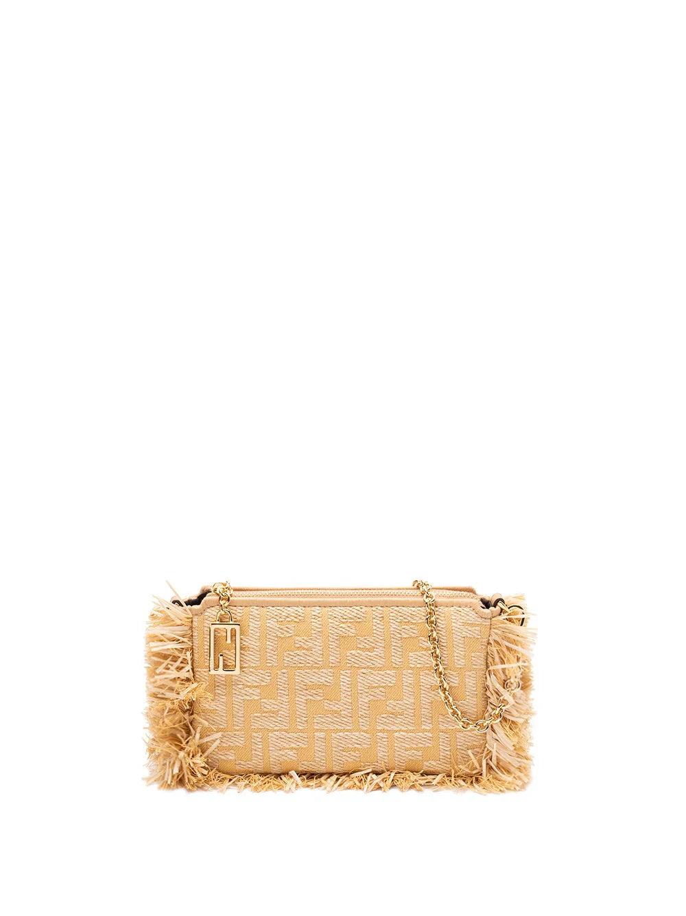 Baguette Chain Denim Pouch