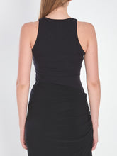 ALAIA 38 sleeveless bodysuit in ribbed viscose