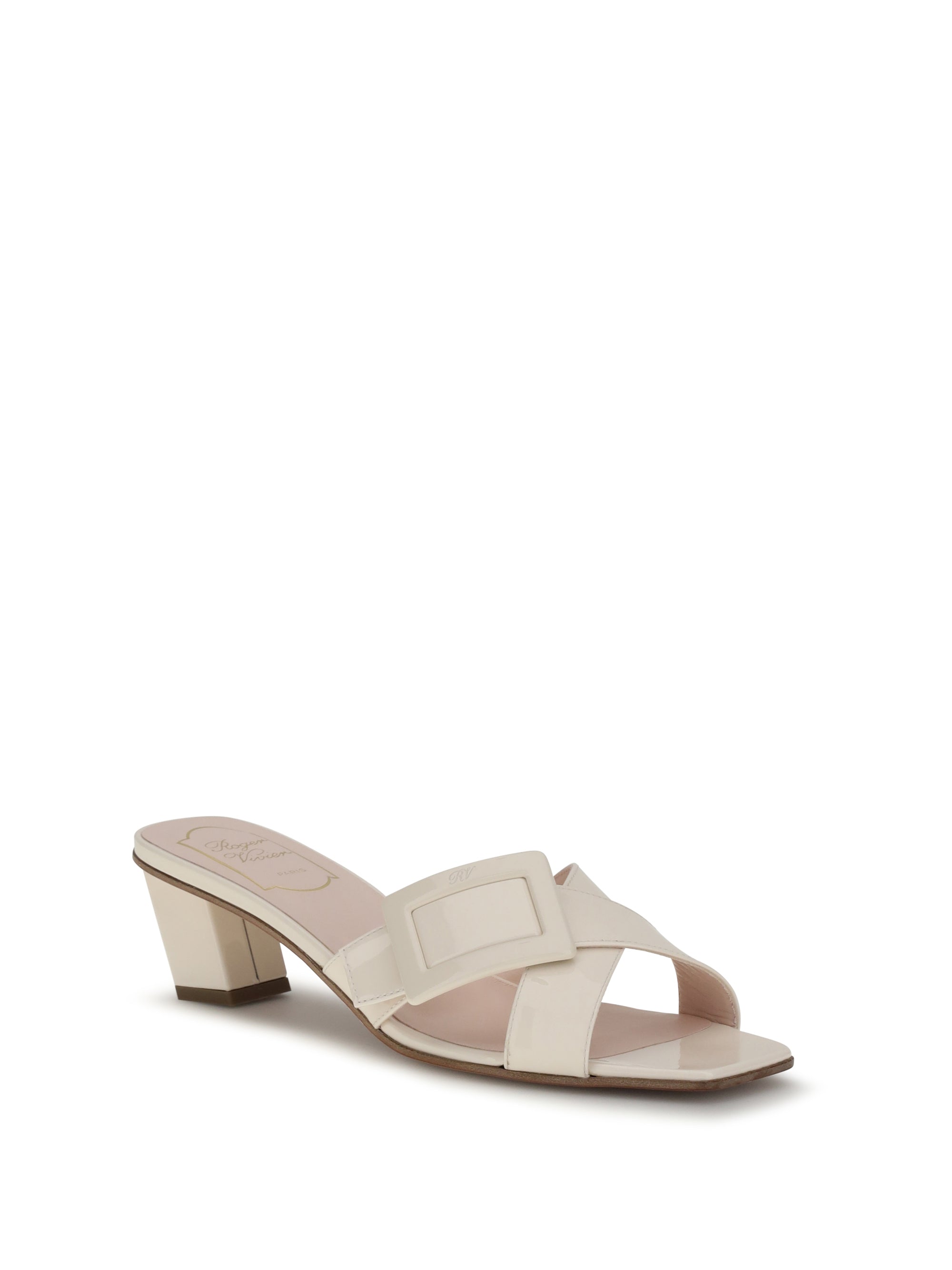 belle vivier patent leather sandals