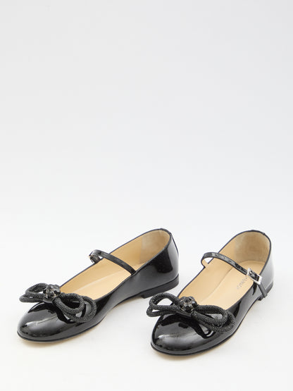 MACH&amp;MACH 37 double bow ballerinas
