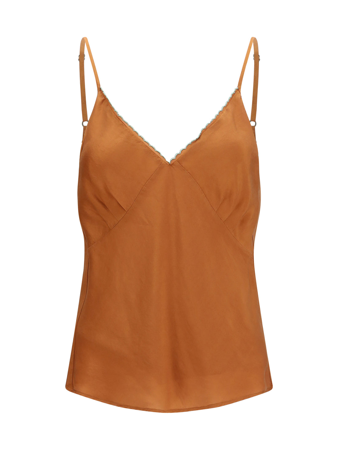 FORTE_FORTE II short embroidered habotai silk top