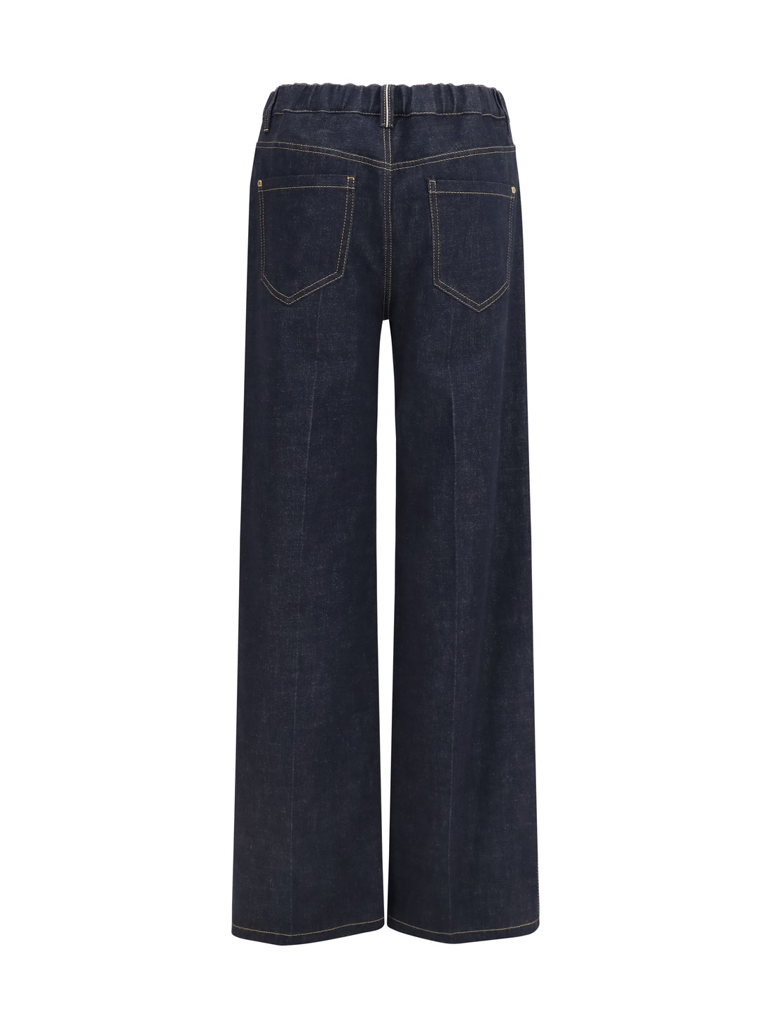 BRUNELLO CUCINELLI 44 palazzo denim pants