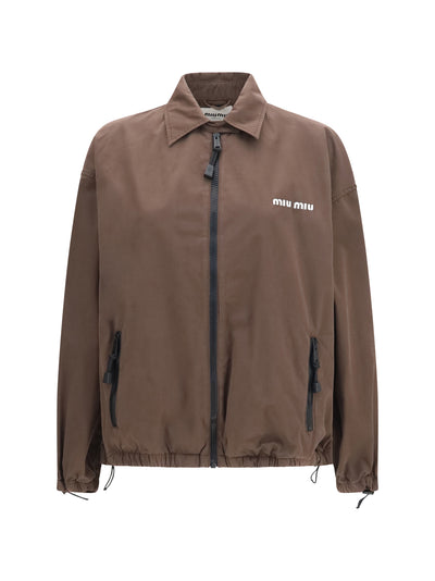gabardine jacket with zip