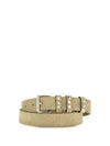 rockstud suede belt