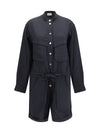 short cotton blend jumpsuit
