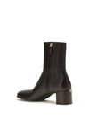 stretch nappa leather ankle boots