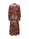 ezra silk midi shirt dress