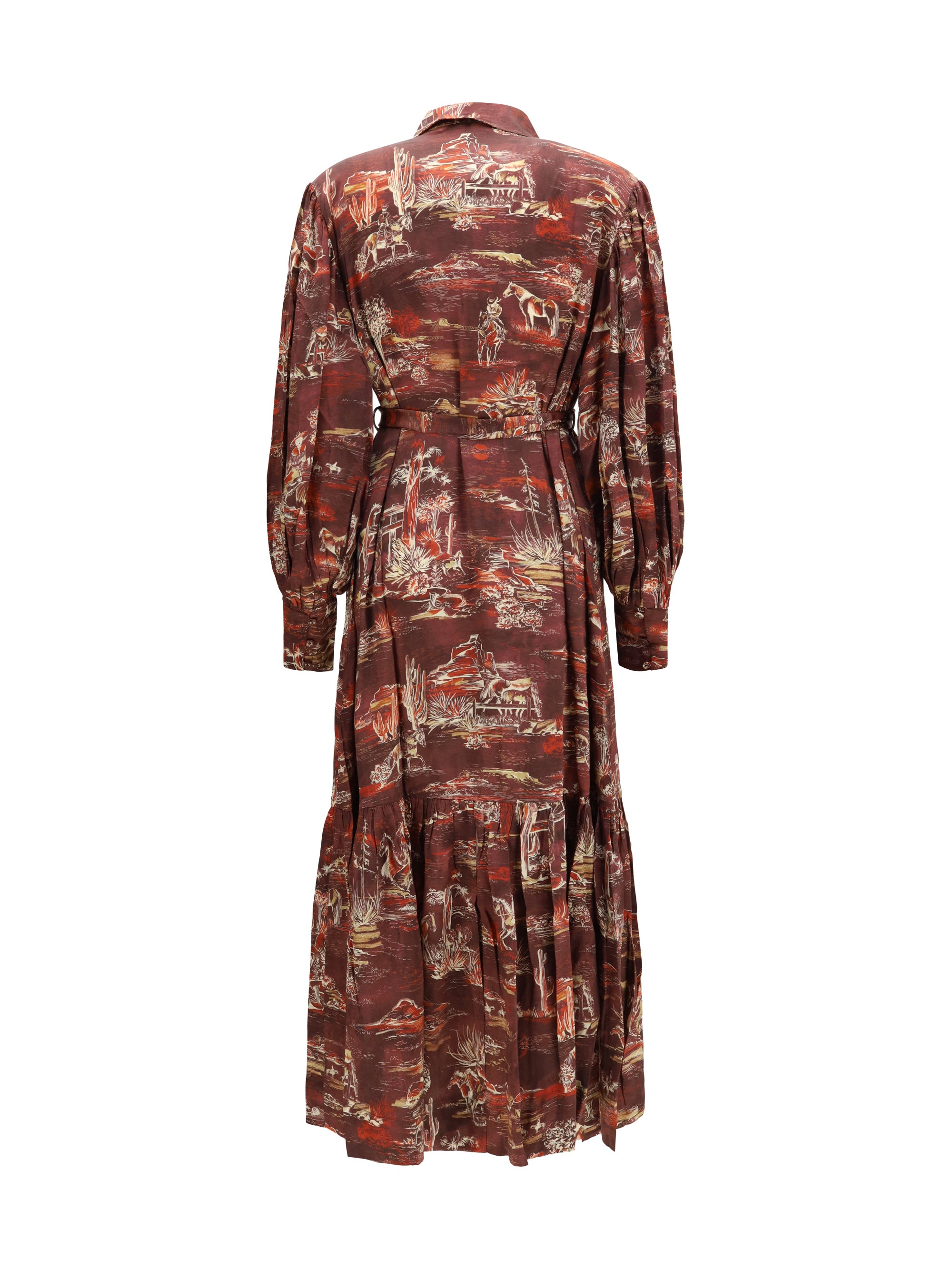 ezra silk midi shirt dress