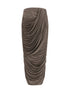 MAGDA BUTRYM 36 draped silk midi skirt