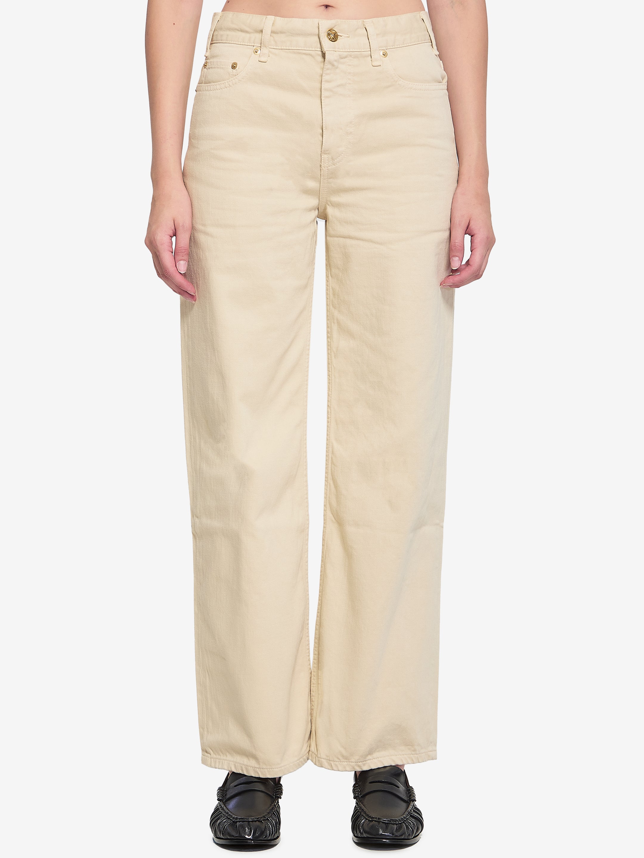 CELINE 27 sand-colored jeans