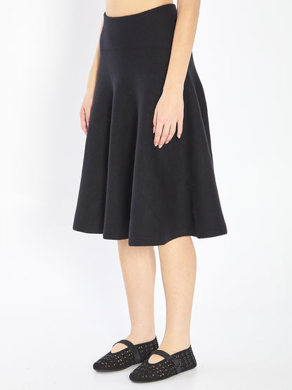 ALAIA 36 a-line knit skirt 