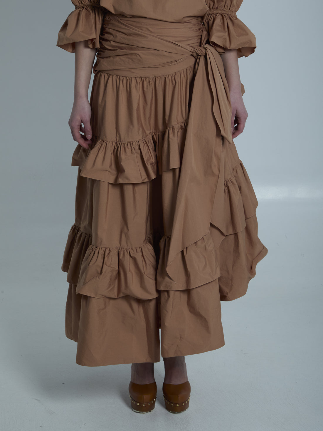 CHLOE 36 maxi skirt with ruffles