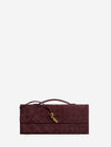 deep mahogany andiamo clutch bag