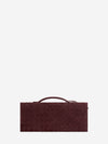 deep mahogany andiamo clutch bag