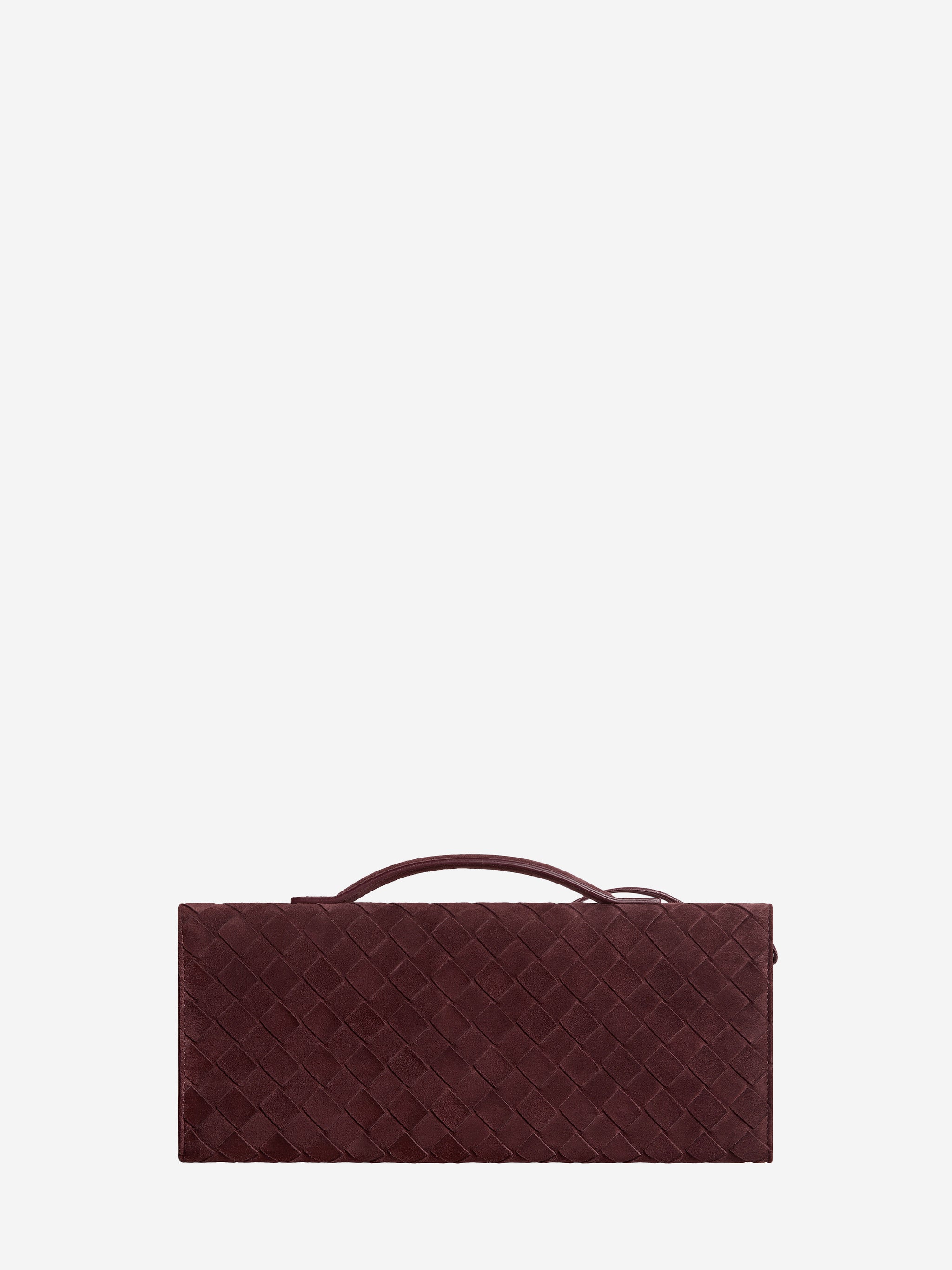 deep mahogany andiamo clutch bag