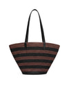 Couffin Classic Striped Panier Raffia Tote