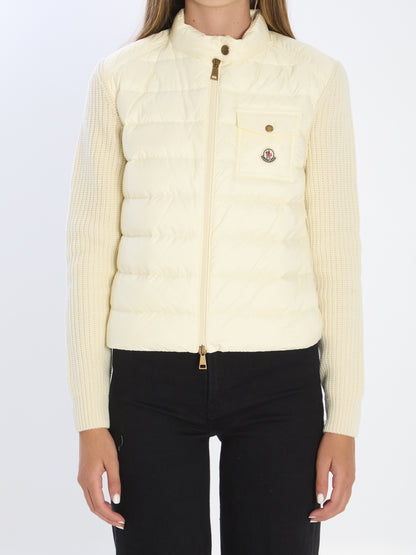 MONCLER M short padded cardigan