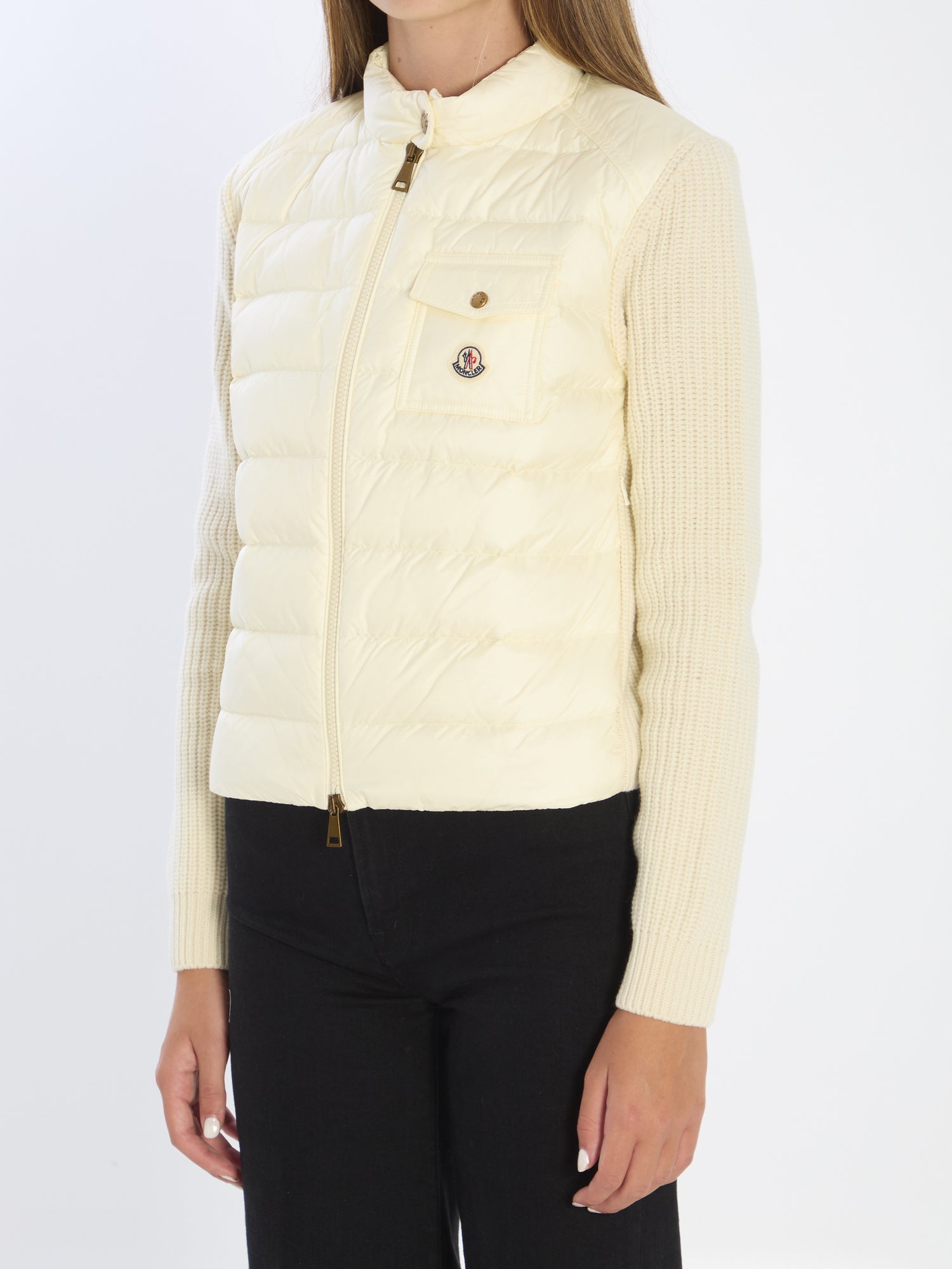 MONCLER M short padded cardigan