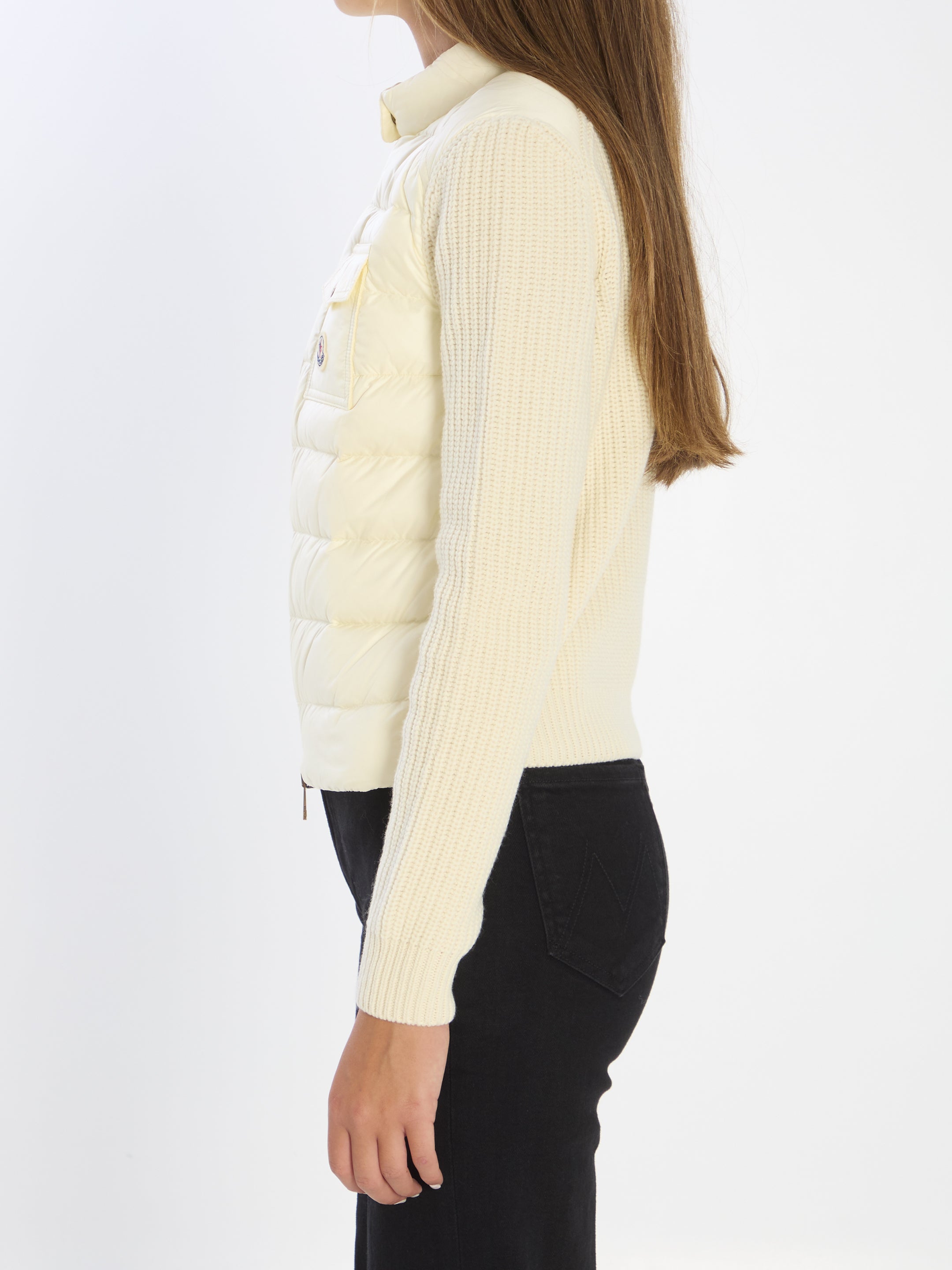 MONCLER M short padded cardigan