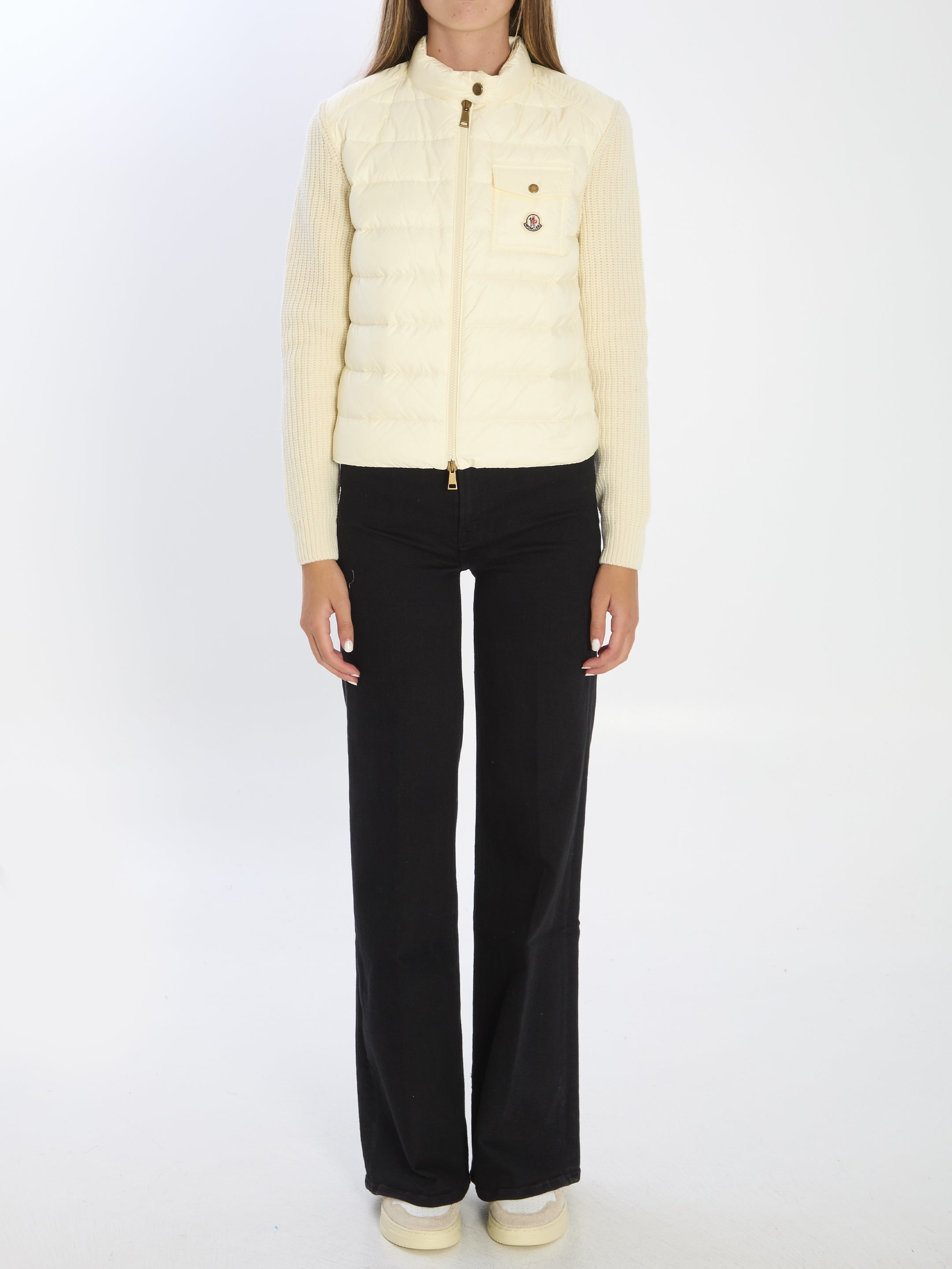 MONCLER M short padded cardigan