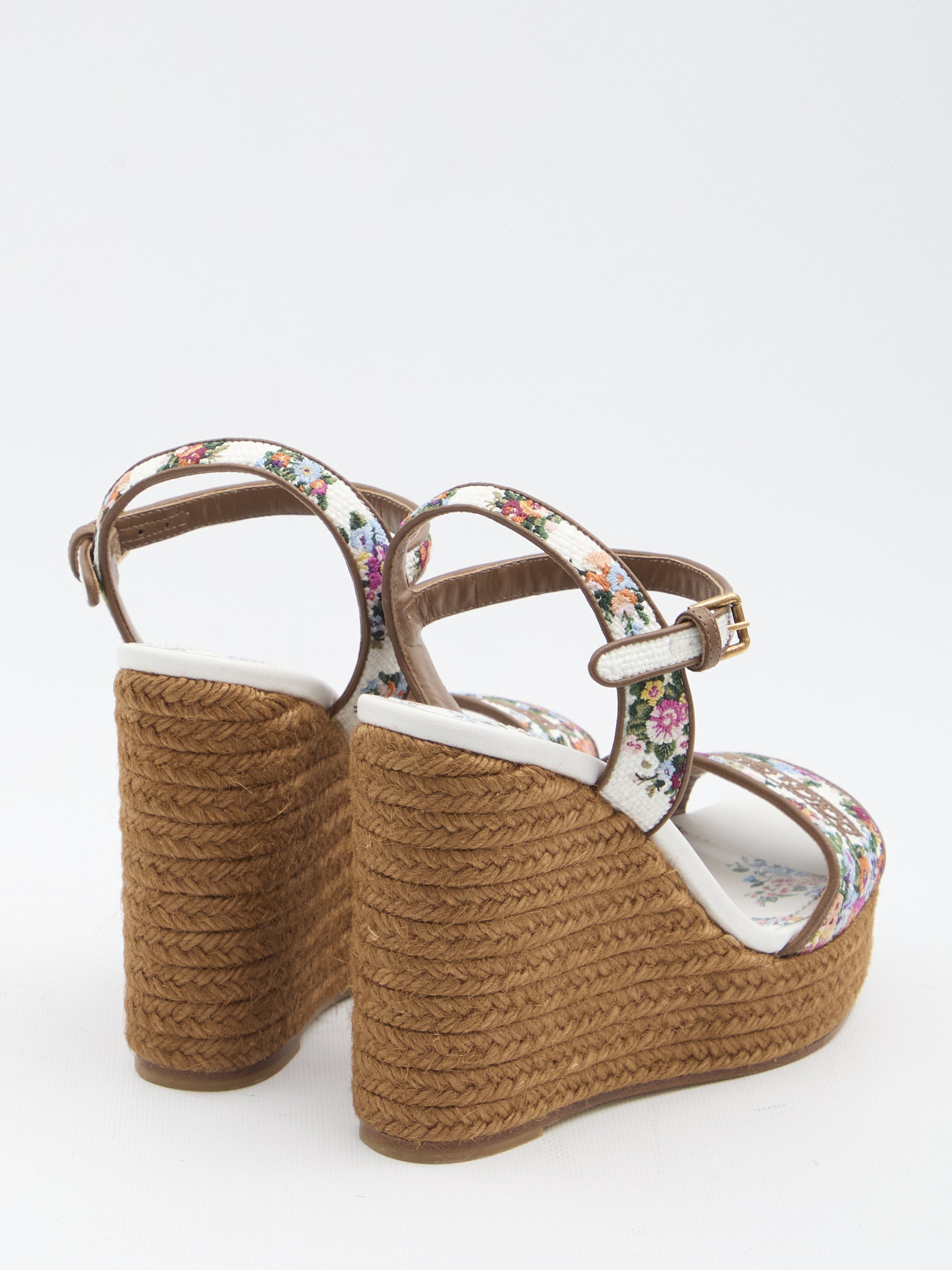 DOLCE&amp;GABBANA 36 platform in nappa with thread embroidery
