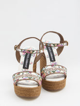 DOLCE&GABBANA 36 platform in nappa with thread embroidery