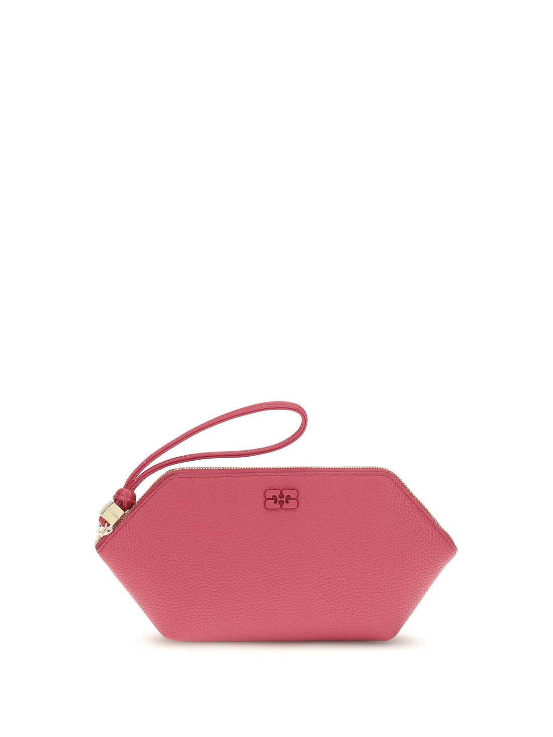 GANNI OS grained leather bou pouch
