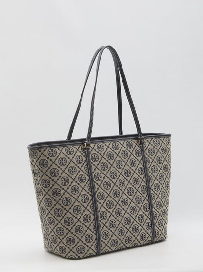 TORY BURCH OS t monogram zip tote bag 