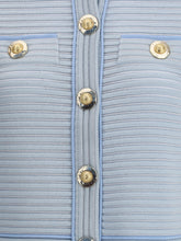 BALMAIN 36 embossed knit cardigan 