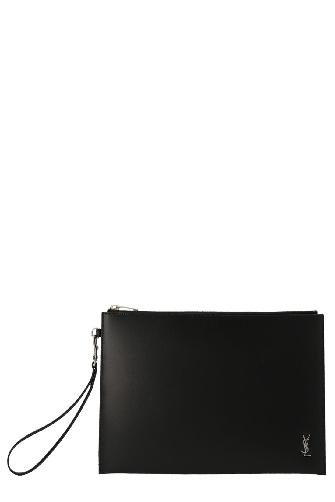 SAINT LAURENT OS tiny cassandre small tablet case in leather