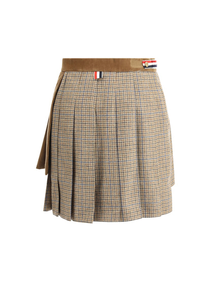 THOM BROWNE 38 pleated miniskirt