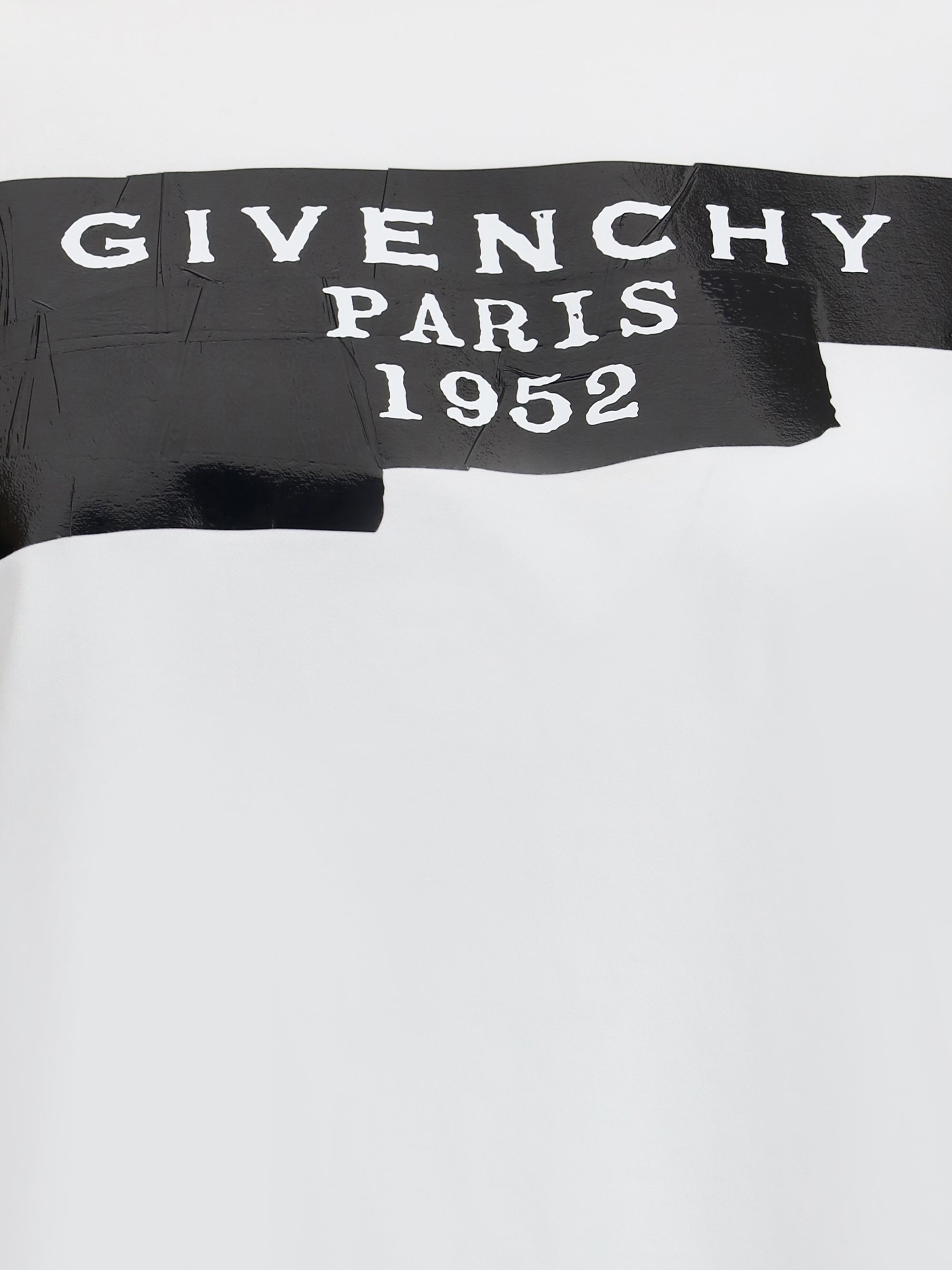 GIVENCHY L cotton t-shirt with print black givenchy tape