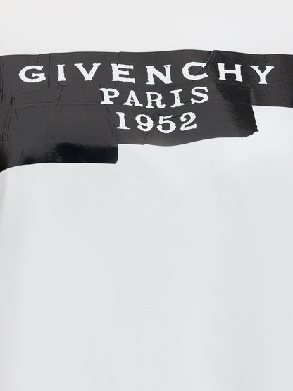 GIVENCHY L cotton t-shirt with print black givenchy tape