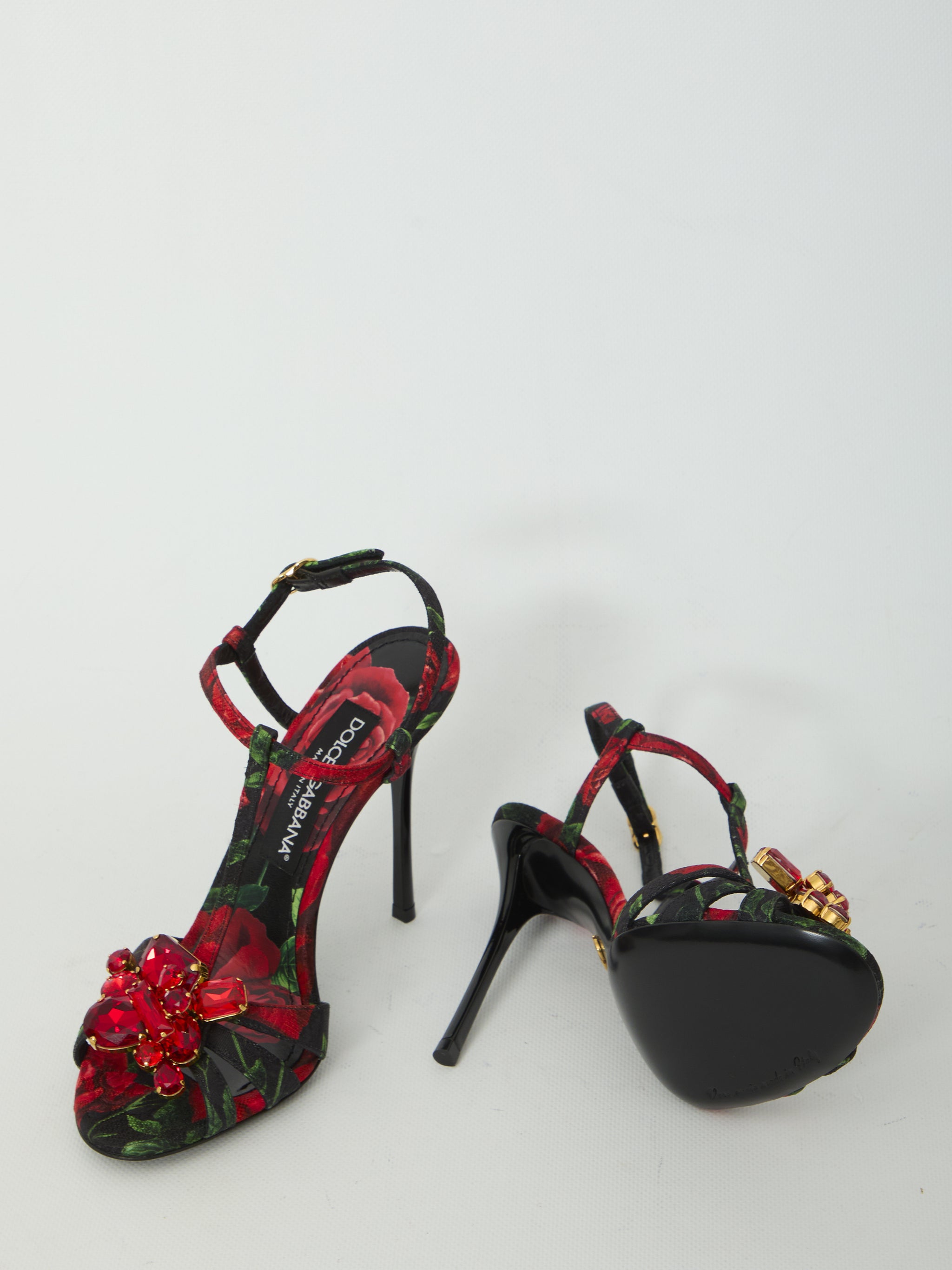 red rose sandals