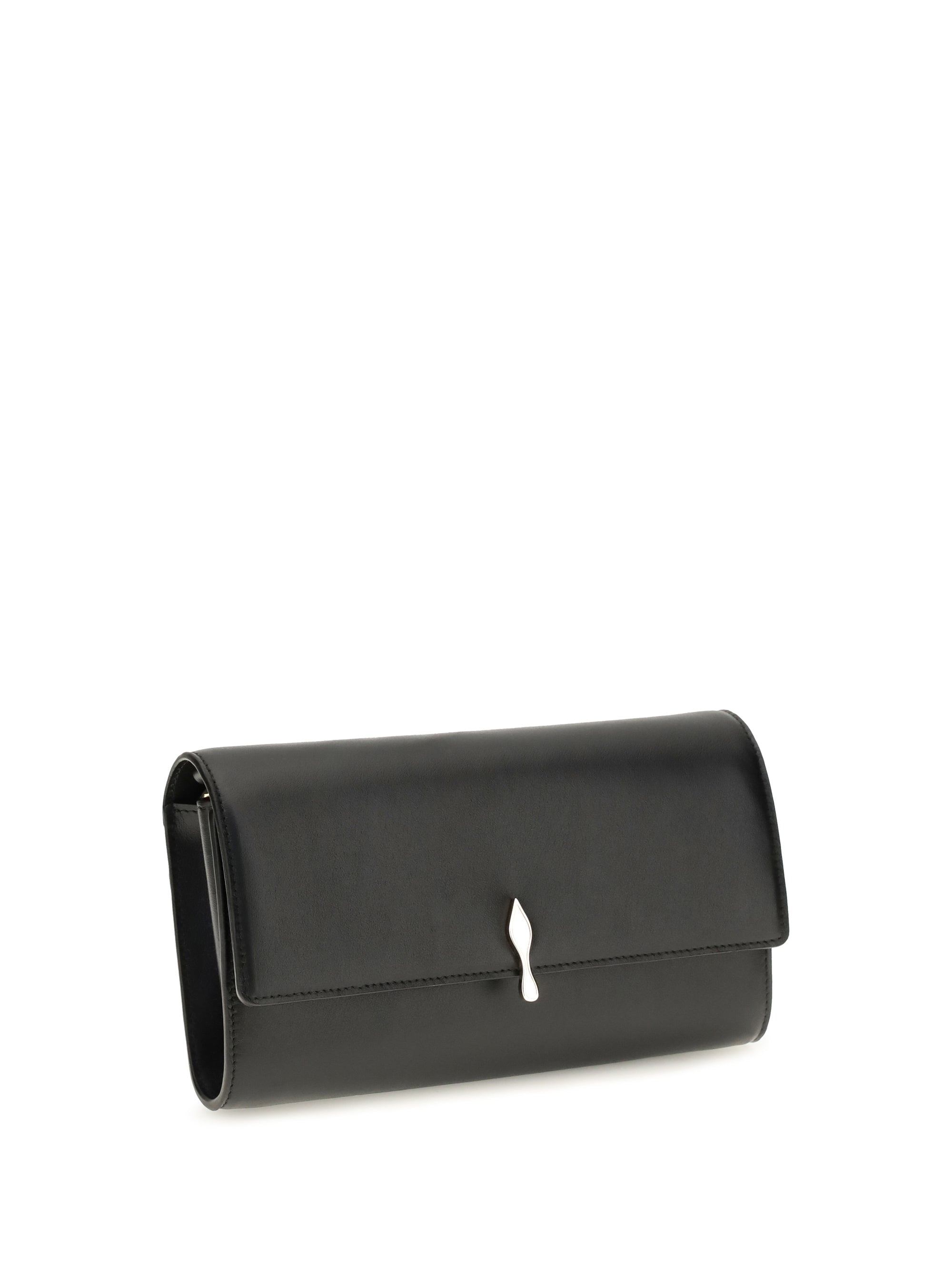 bettina leather wallet with chain