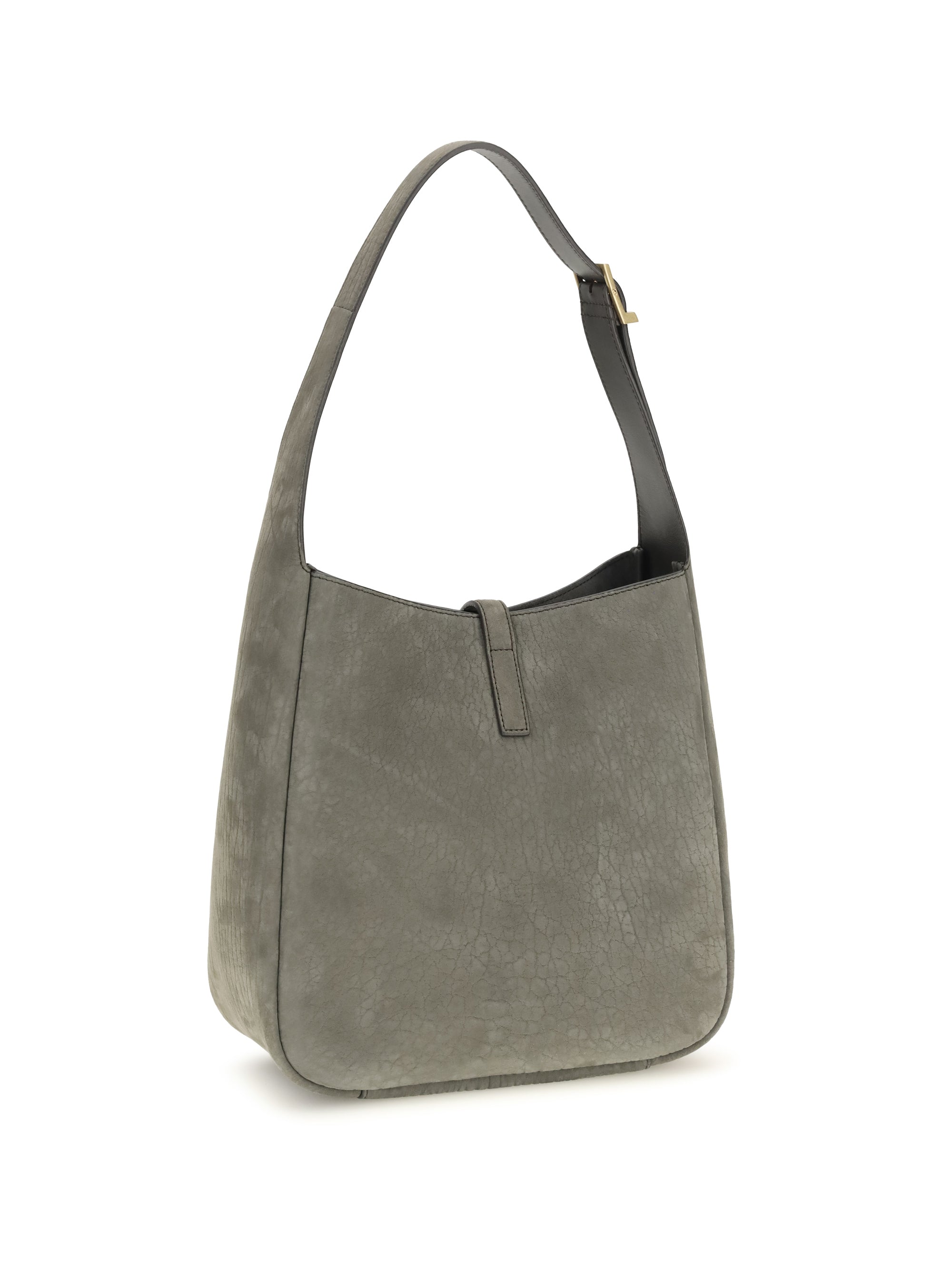 5 à 7 supple shoulder bag in grained nubuck