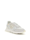 leather zoe sneakers with mesh inserts