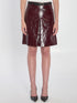 SELF PORTRAIT 6 leather mini skirt