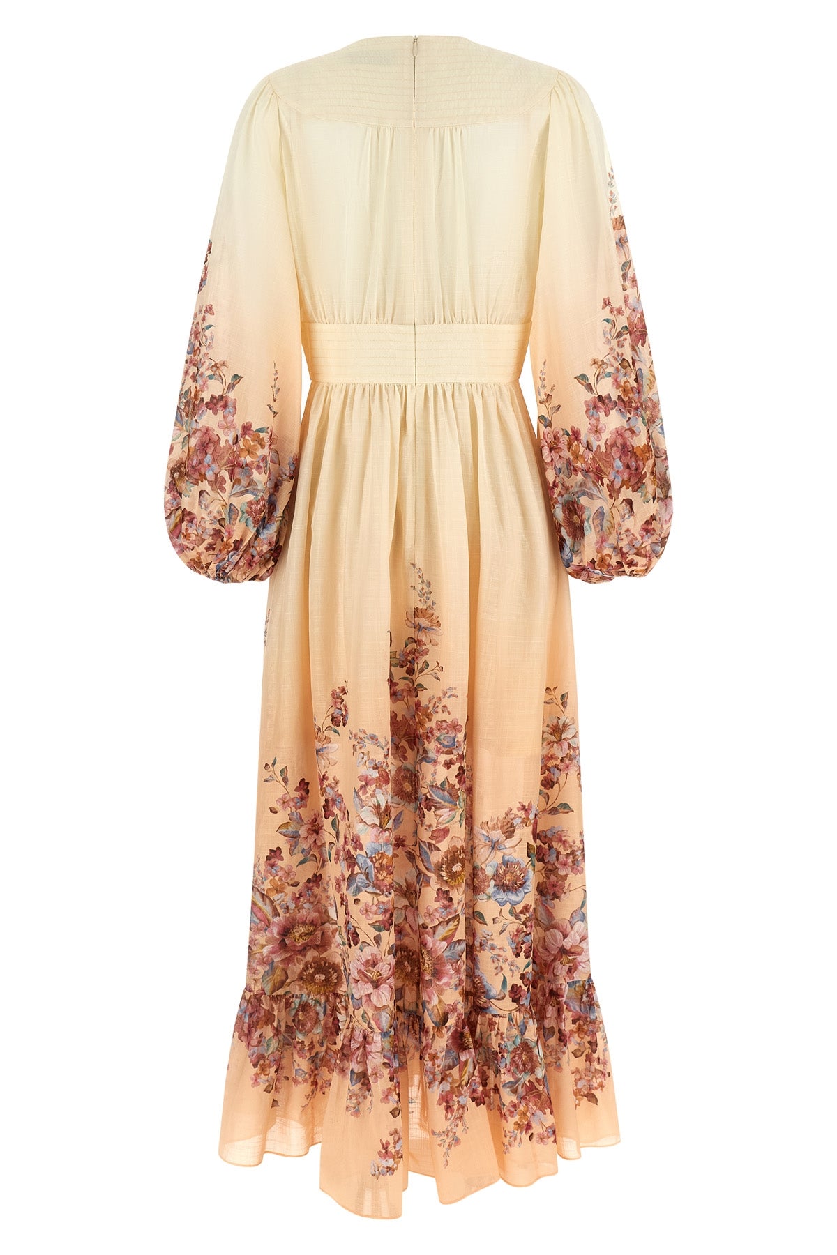 long awaken floral print cotton dress