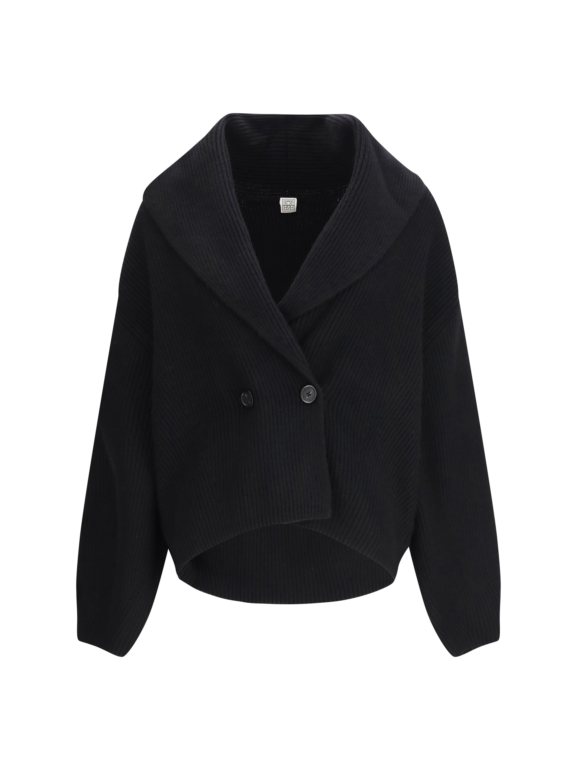 shawl-lapel cardigan