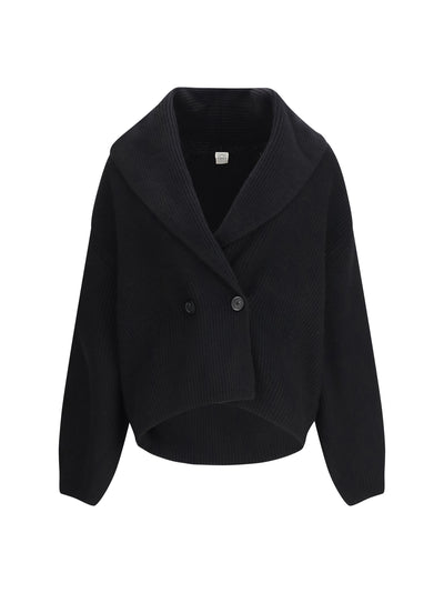 shawl-lapel cardigan