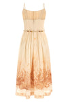 wanderlust toile-print cotton midi dress