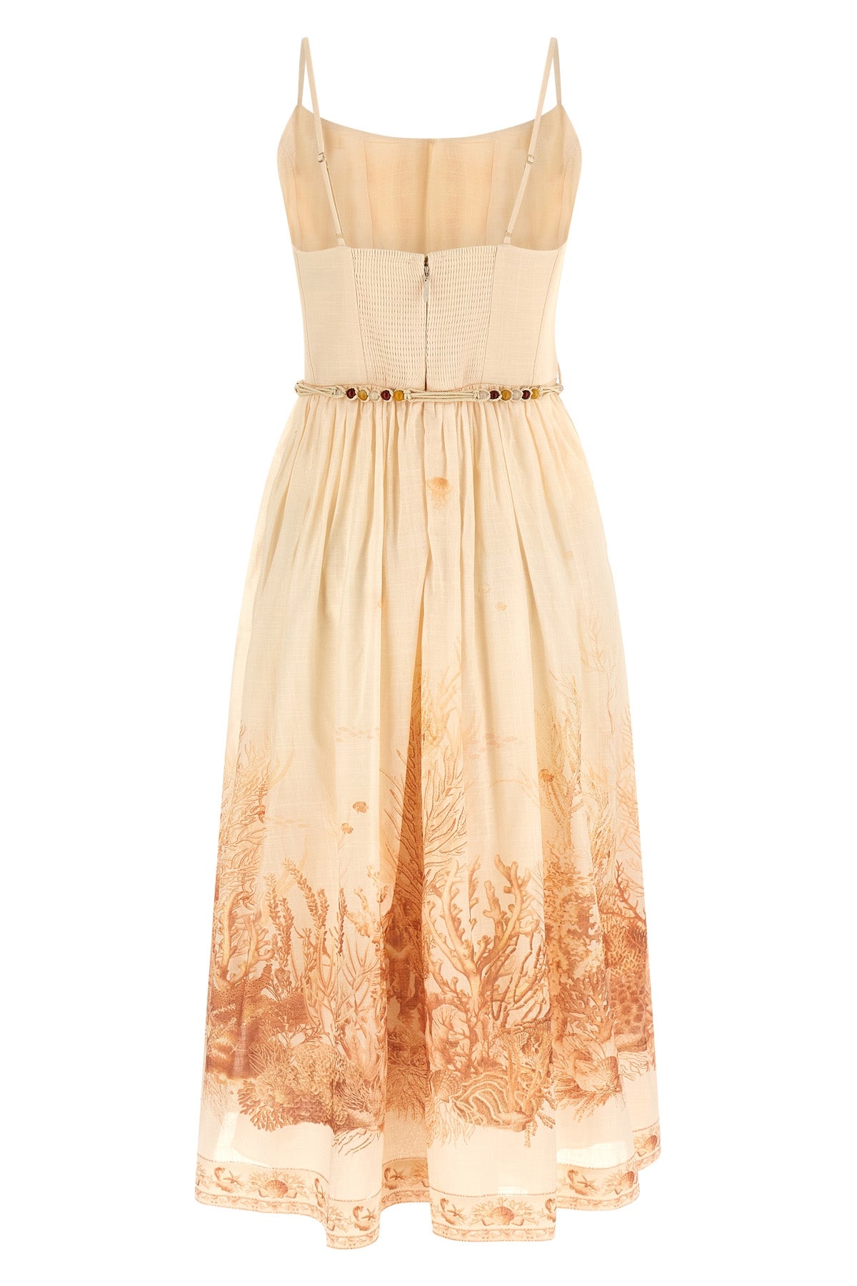 wanderlust toile-print cotton midi dress
