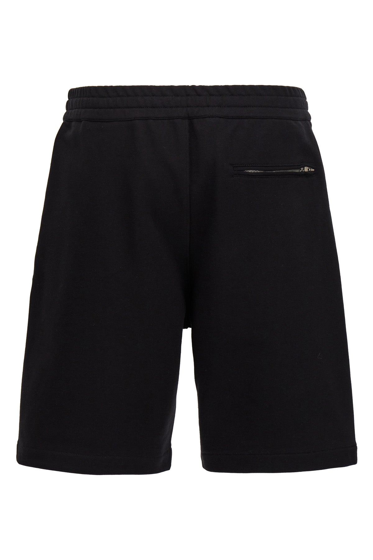 graffiti cotton bermuda shorts