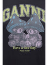 mushroom teddy cotton t-shirt