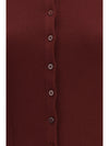 ribbed viscose cardigan