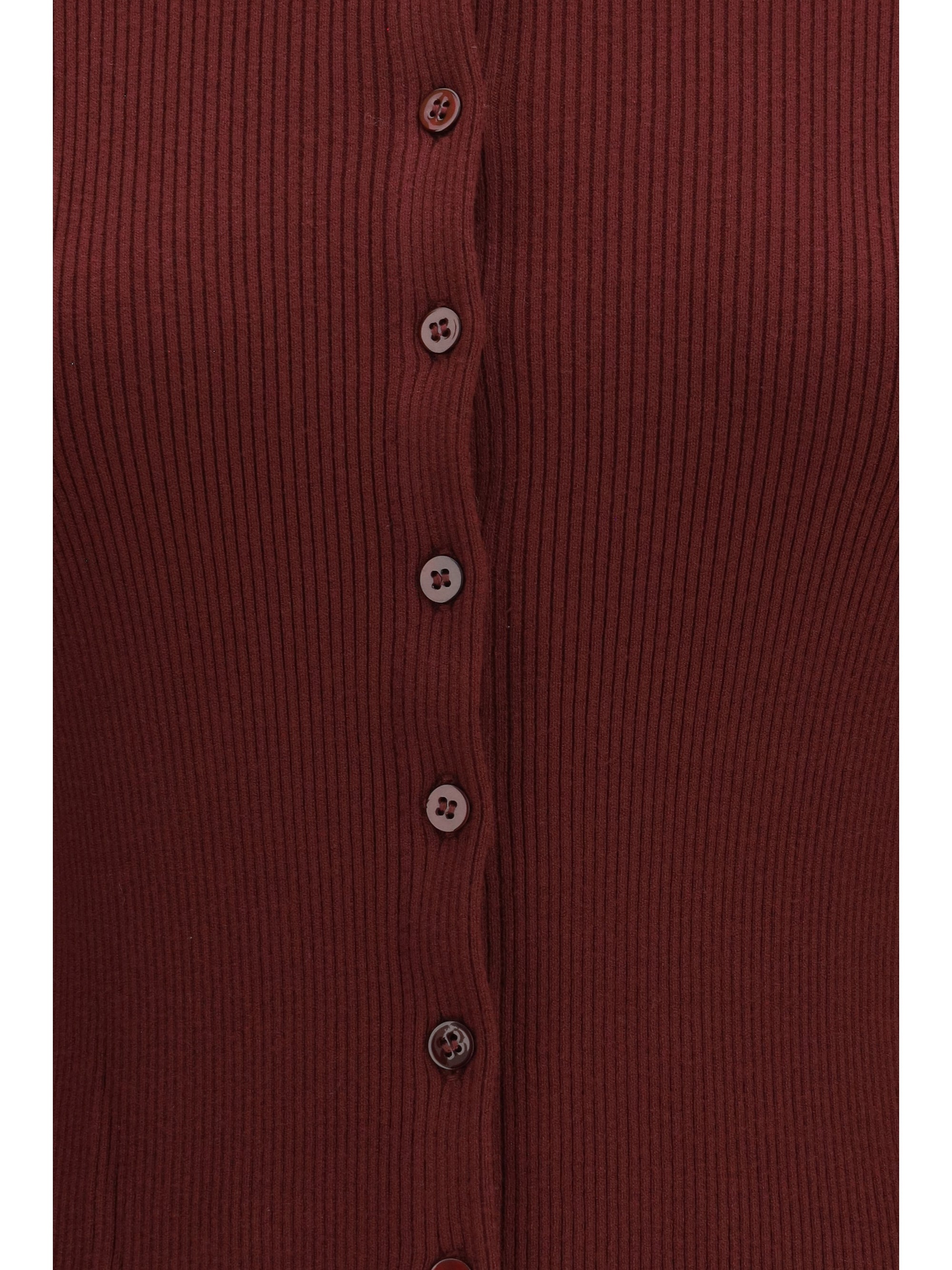 ribbed viscose cardigan