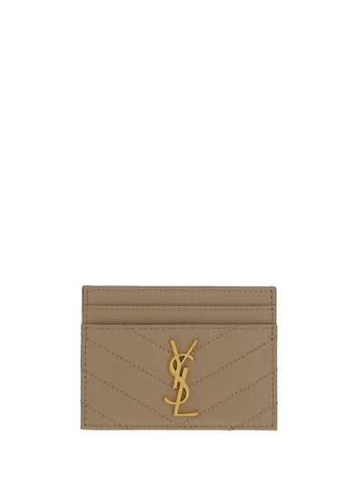 matelassé leather cardholder