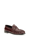 le loafer polished leather loafers