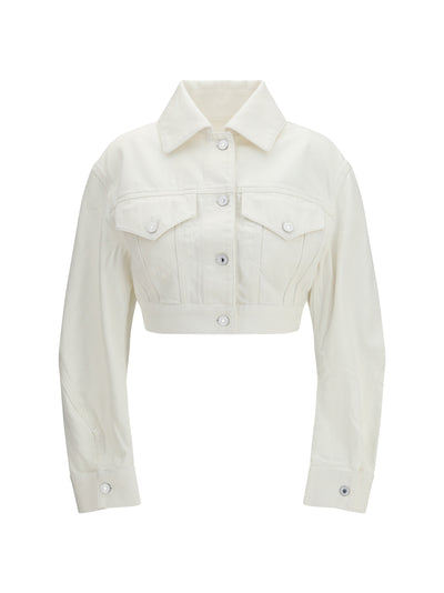 GIVENCHY 36 cocoon reversed-effect raw denim jacket